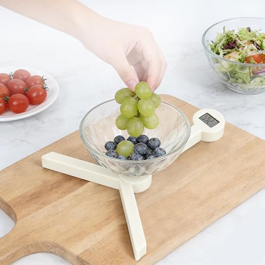 Portable Food Scale, Mini Pocket Collapsible Digital Scale, Compact Weighing Tool for Diet Control Travel and Daily Baking