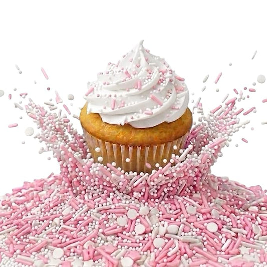 Manvscakes, No Artificial Dyes, Pink Sprinkles, Natural Sprinkles, Gluten Free, Valentine Sprinkles, Pink Cake Decorations, Mothers Day, Baby Shower, Cookies, Fondant Cake, Natural Dessert Toppings, 3