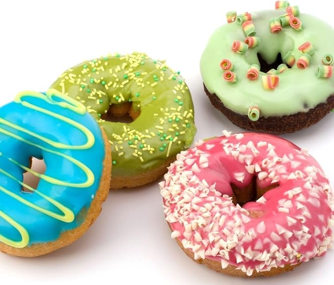 Webake Donut Pan Non-stick Mini Donut Tray Heavy Gauge 2.8 Inch Doughnut Pans for Baking 12-Cavity (Pack of 2)