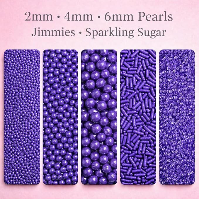 Confect Sprinkles for Cakes & Cupcakes – Fall Bash Purple Sprinkles – Edible Cake Topping for Cupcakes, Cookies, Desserts – Celebration Baking Decoration – Vegan, Gluten-Free, Nut-Free, Soy-Free, Dairy-Free , Handcrafted Sprinkle – 5 Oz