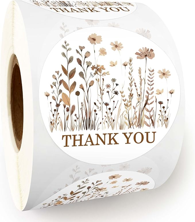 500pcs Handmade Small Business Boutique Packaging Stickers, Gift Bags Freebies Customer Appreciation Stickers，Invitation Envelope Labels
