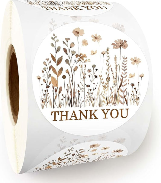 500pcs Handmade Small Business Boutique Packaging Stickers, Gift Bags Freebies Customer Appreciation Stickers，Invitation Envelope Labels