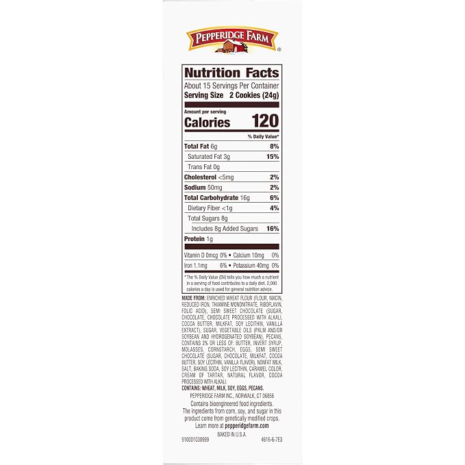 Pepperidge Farm Chocolate Collection, 7 Cookie Varieties, 13-oz Box (Pack of 2)
