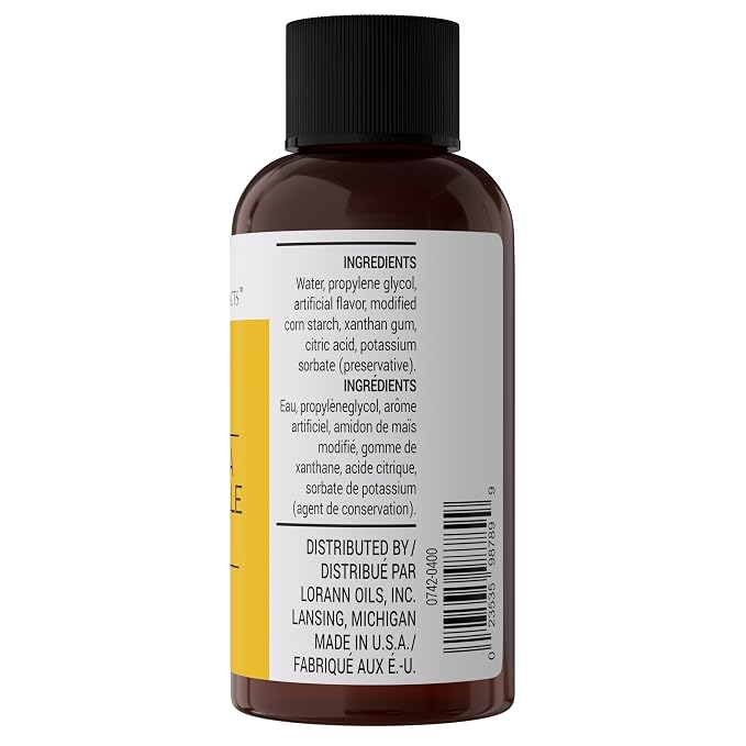 LorAnn Oils Butter Vanilla Bakery Emulsion: True Essence, Ideal for Boosting Fruit Tones in Cakes, Cookies & Desserts, Gluten-Free, Keto-Friendly, Extract Substitute Essential for Your Kitchen, 2 Oz