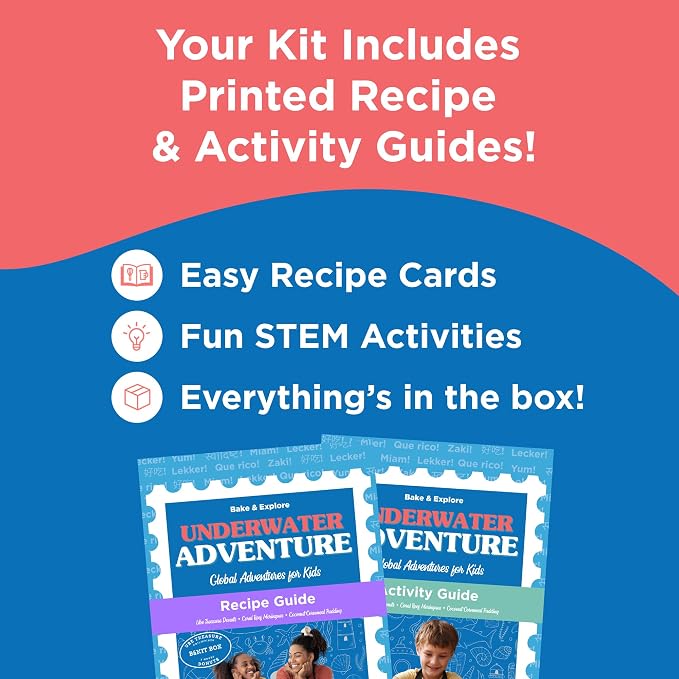 BāKIT Box Ube Treasure Donuts Kit – Make Ube Donuts at Home with Kids | Baking Kit with STEM Activities, Pre-Measured Ingredients, and Educational Fun