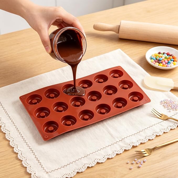 1Pcs Mini Donut Silicone Candy Molds Doughnut Mold For Candy Chocolate