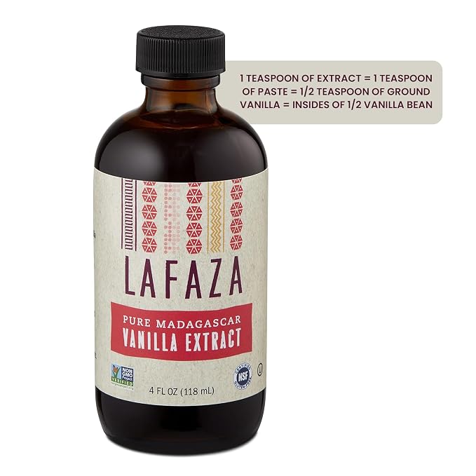 Lafaza Pure Madagascar Bourbon Vanilla Extract, All Natural, 4 oz