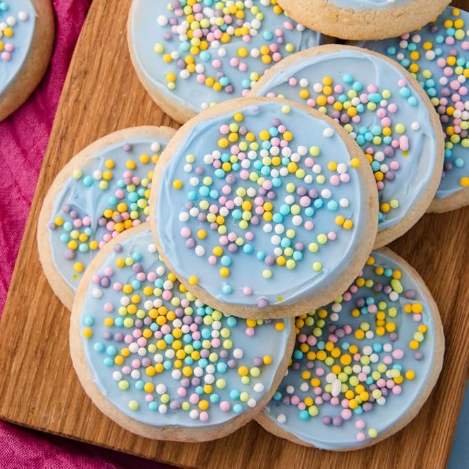 Sweets Indeed Pastel Nonpareil Sprinkles, Edible Sprinkle Mix, Perfect for Cake Decorations, Baking, Ice Cream, Cookies, Cupcake Topper, 4.23 ounces