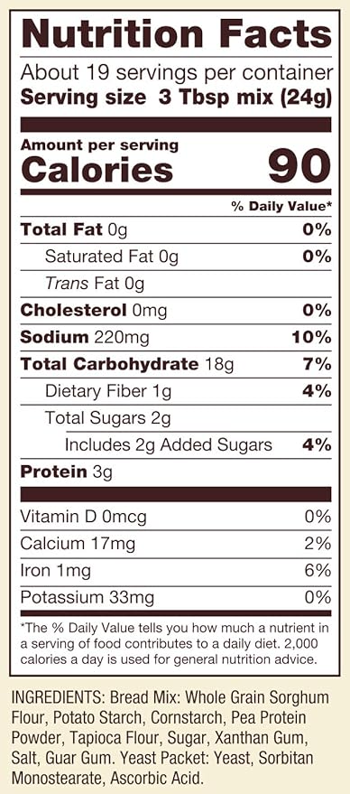 Bob's Red Mill Gluten Free Homemade Wonderful Bread Mix, 16oz (Pack of 4) - Gluten Free, Kosher