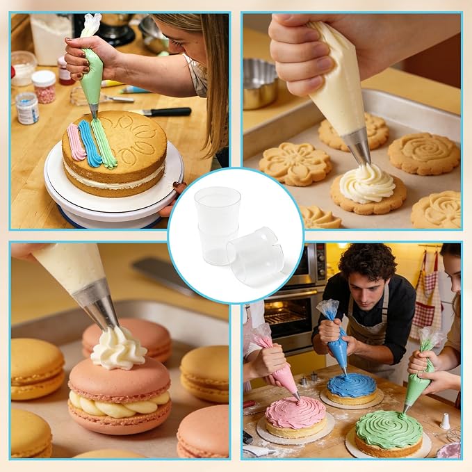 1PCS Piping Bag Holder Stand for Filling/Hands-Free Piping Bag Holder, Adjustable Cake Decoration Tools & Decorating Tools, Plastic Cream Icing Bag Rack Piping Bag Stand Pastry Bag Stands