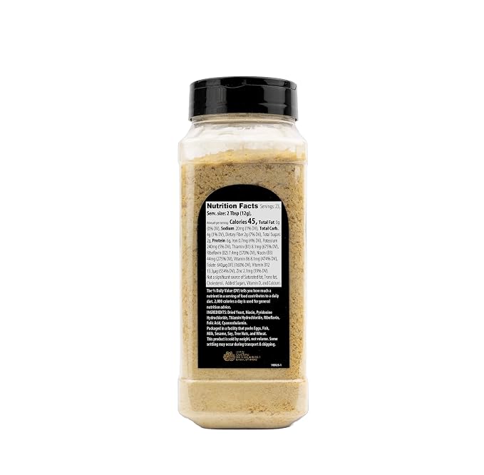 GranAroma Nutritional Yeast, Perfect for Popcorn, Pasta, Salads & Vegan Cheese (10 Ounce)