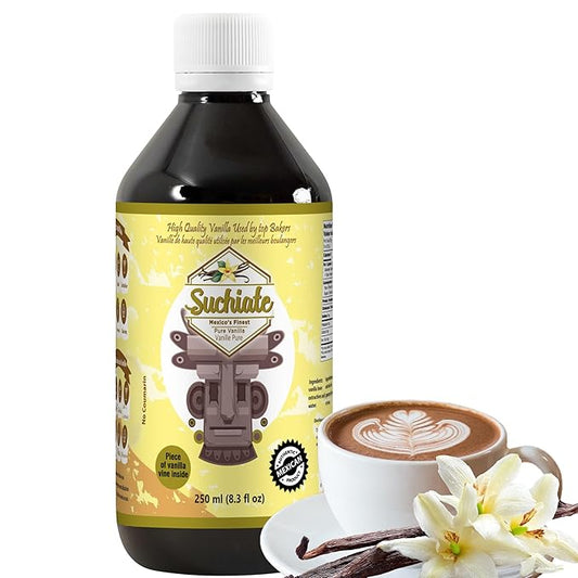 Mexican Vanilla Extract – Pure Vanilla Extract for Baking – Suchiate Vainilla Mexicana – Natural Vanilla from Mexico – 8.3 oz (250 ml)