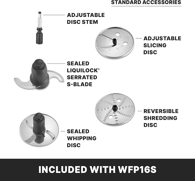 Waring Commercial Food Processor, 4-Quart Capacity, 2 Horsepower Motor, Large Capacity Vegetable Chopper for Professional Kitchens, WFP16S