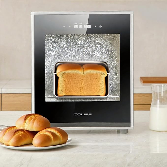 40L Bread Proofer for Sourdough Yogurt Natto,Kitchen Dough Yogurt Bread Proofing Box with Adjustable Temperature, Removable Electric Dough Proofer Timing and Humidity Control for Even Fermentation