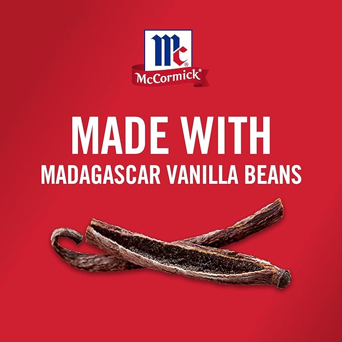 McCormick Vanilla Extract, Pure, No Corn Syrup, Gluten Free, Rich, Sweet Flavor and Aroma for Baking and Savory Dishes, 1 fl oz