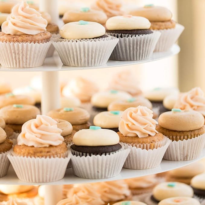 Standard Size Baking Cups Thanksgiving Day Party Cupcake Liners 200 Pcs (White)