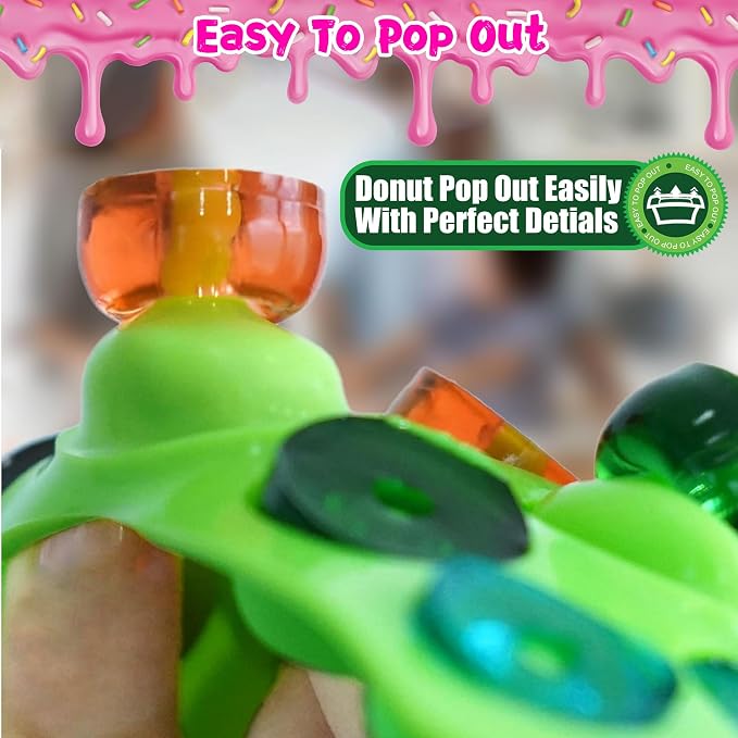 5 Pack Gummy Rings Candy Molds Silicone Round Mini Donut Mold with 2 Dropper,Non-Stick Food Grade Mold for Hard Candies, Chocolate, Ice Cube