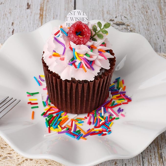 Rainbow Jimmies Sprinkles, Rainbow Sprinkles for Cake Decorating, Edible Sprinkle Mix for Baking, Ice Cream Toppings, Cupcakes, Cookies, Donuts