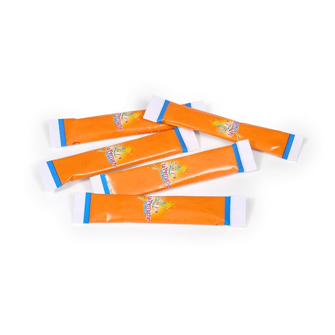 La Perruche Dispenser Box - Brown Sugar Packets for Coffee, 300ct, Pure Cane Sugar in Individual Sticks, 300 x .14oz