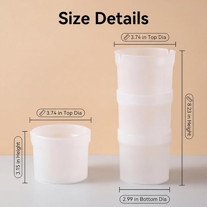 1-Pack Pastry Bag Holder Cake Decorating Supplies with Piping Tip Organizer & Piping Bag Clips, Perfect for Dessert Icing & Pastry Baking