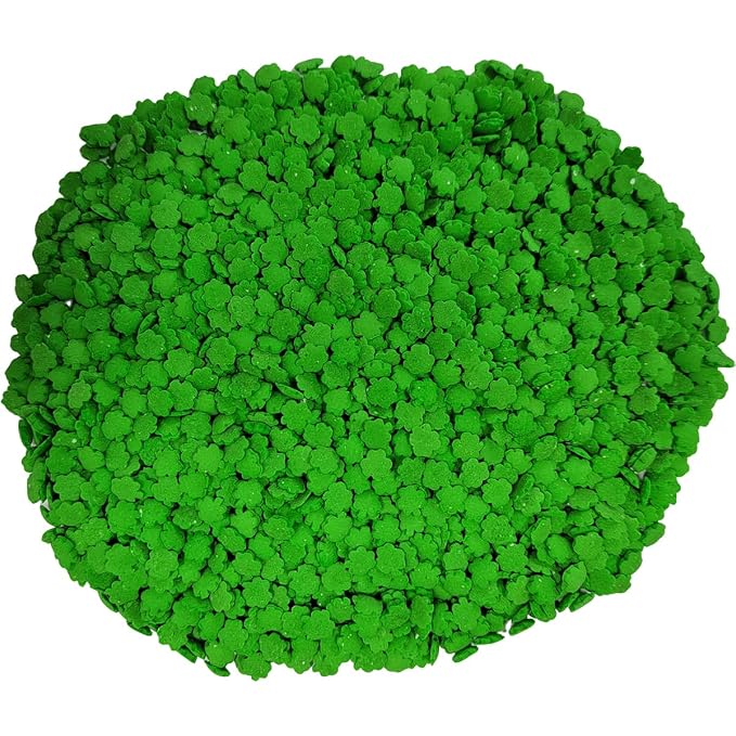 EPHVODI Sprinkles for Cake Decorating, St Patrick's Day Sprinkle Cupcake Toppers Cake Decoration Green Leaf Confetti Sprinkles Baking Cookie Ice Cream Decorating