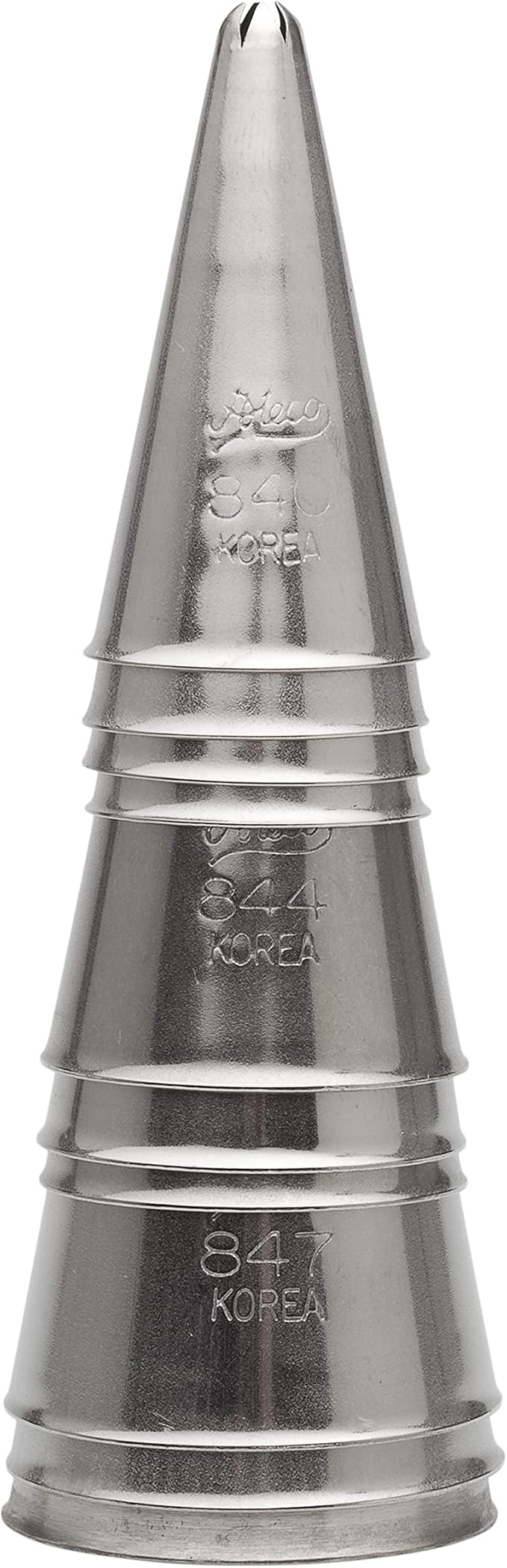 Ateco 850 - 10 Piece Closed Star Tube Set, Stainless Steel Pastry Tips, Sizes 0 - 9