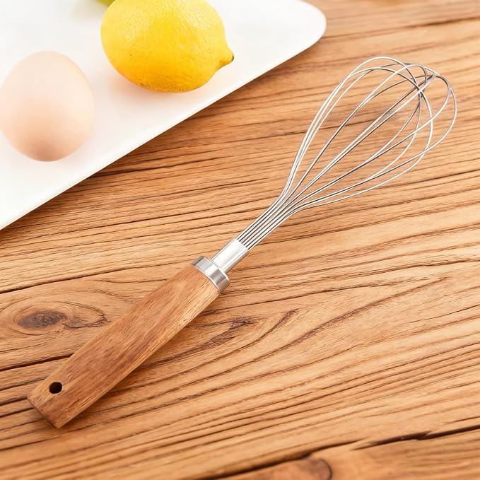 Mini Small Whisks Tool for Cooking,Stainless Steel Metal Dough Hand Whisk Egg Beater