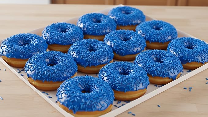 NCS Dark Blue Jimmies Edible Sprinkles – Cupcake, Cake & Cookie Decorations, 7 oz