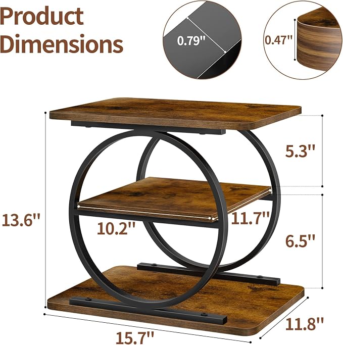 Cupcake Tower Stand, 3-Tier Cake Stand Rustic Dessert Table Display Set, Tiered Serving Trays for Party, Wedding, Birthday, Baby Shower