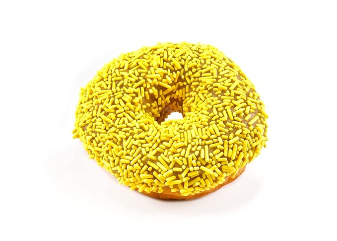 Yellow Sprinkles (2 Cups) Bright & Colorful Jimmies, Decorative & Fun Topping for Baking