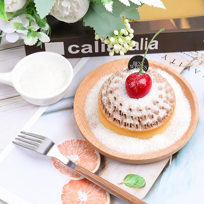 White Sanding Sugar Sprinkles, 6.35oz/180g Edible Sparkling Sugar Crystals, Clear Coarse Sugar Sprinkles for Baking Cakes Cupcakes Cookies Ice Cream