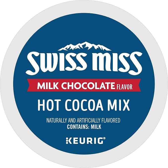 Swiss Miss Milk Chocolate Hot Cocoa, Keurig Single-Serve K-Cup Pods, 60 Count (6 Packs of 10)