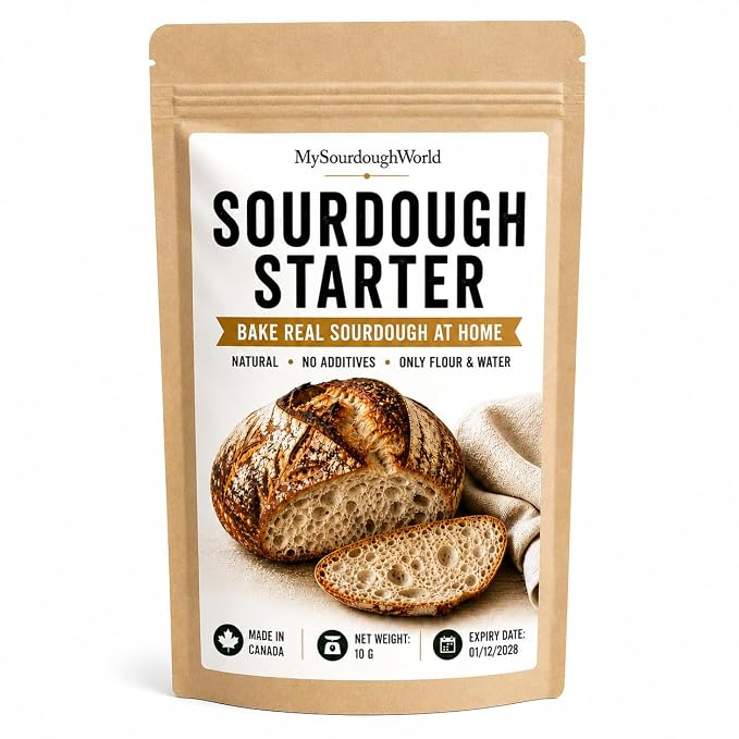 Dehydrated Sourdough Starter Culture – Natural Wild Yeast for Homemade Sourdough Bread – Easy Activation for Beginners – No Additives – MySourdoughWorld