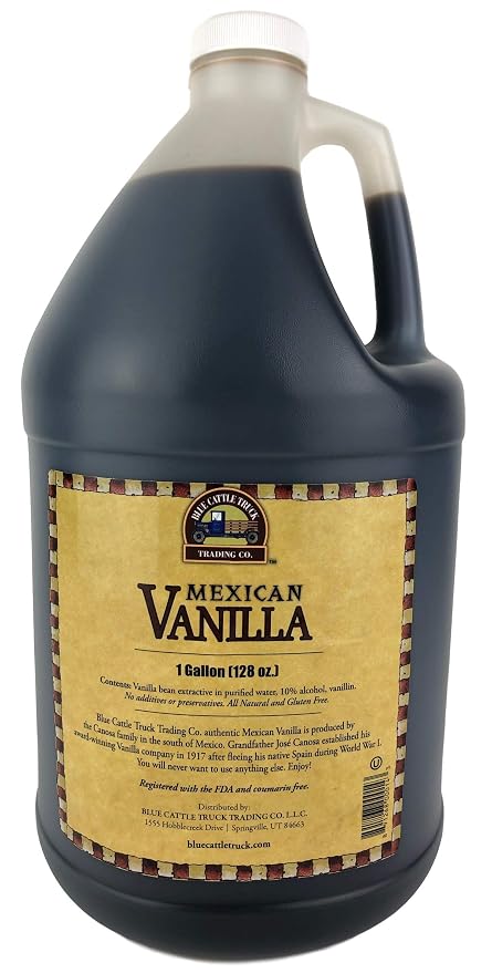 Blue Cattle Truck Trading Co. Traditional Gourmet Mexican Vanilla Extract, 1 Gallon, 128 Ounce