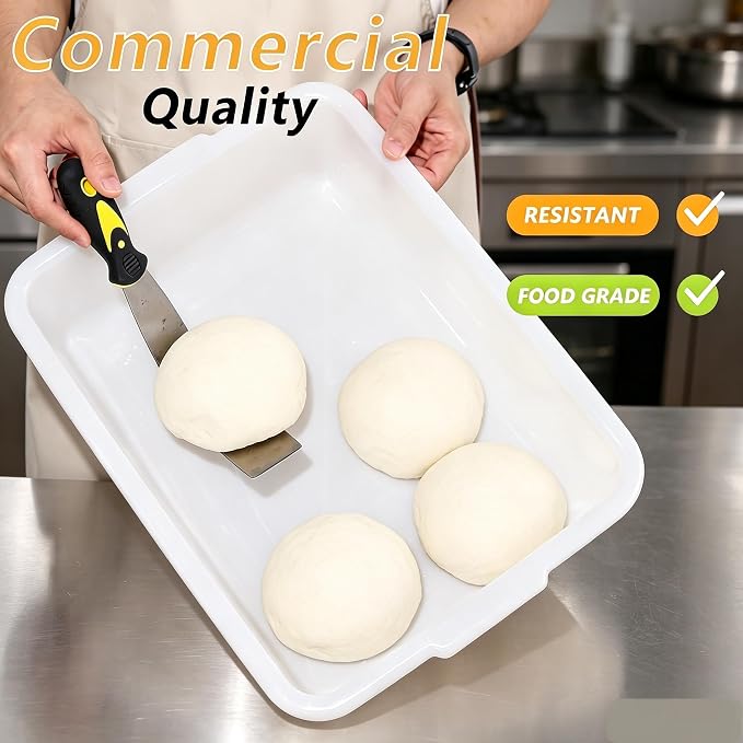 Pack of 3 Pizza Dough Proofing Box, Bread Proofing Box and Dough Container with Cover, BPA Free