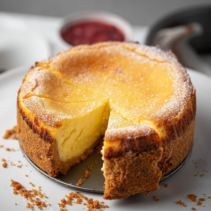 Cheesecake Pan Set, 4/7/8/9 inch Nonstick Leakproof Springform Pan for Mini Cheesecakes, Pizzas, Quiches (Black, 4 inch)