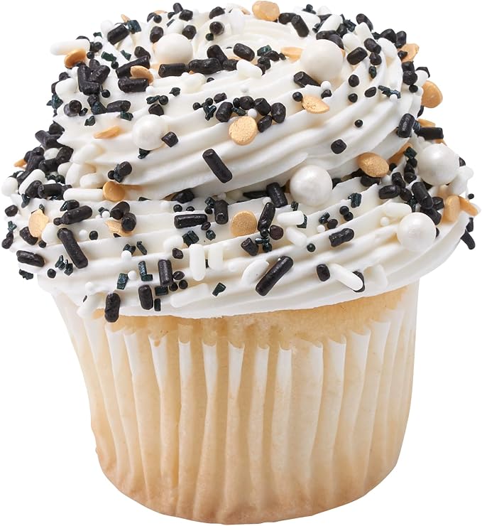 DecoPac Cheers To You Fusion Mix Sprinkles, 26oz, Shaped Candy Sprinkles in Handheld Container, Edible Decorations For Celebration Cakes, Cupcakes, Cookies and Donuts