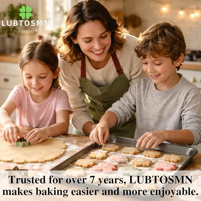 LUBTOSMN Construction Vehicles Cookie Cutters Set-5 Piece-Truck, Dump, Tractor, Car and Digger-Biscui Cookie Cutters Molds for Kids Party