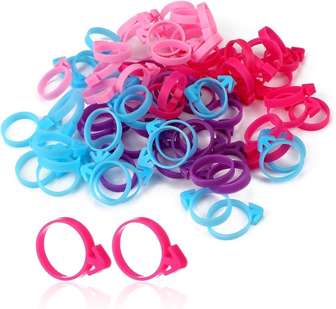 60 Pcs Pastry Bag Ties, Reusable Silicone Icing Bag Ties, Silicone Decoration Piping Bag Ties, Decoration Bag Cake Ties for Cupcakes Cookies Pastry and Pastry Seal