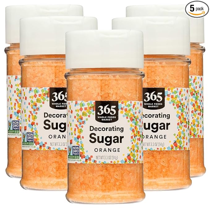 365 by Whole Foods Market, Orange Colored Sugar, 3.3 Ounce (Pack of 5)