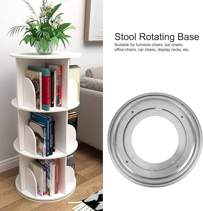 8 inch Turntable Bearing, Lazy Susan Rotating Hardware Turntable Bearing Swivel Plate Ring for DIY, Dining Table, Display Stand