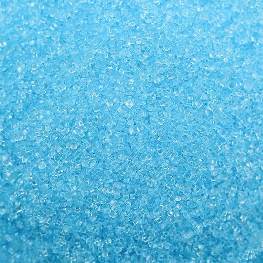 Kasvan Blue Sanding Sugar Sprinkles - Edible Sugar Crystals, Baking Cake Decorations, Ice Cream Toppings cupcake Decorating, Wedding Party Chirstmas Supplies, 85g/3.2oz