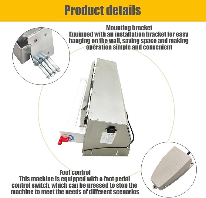 Electric Pizza Dough Roller Sheeter, Automatic Pizza Dough Press Machine, Commercial 4-19” Pastry Press Making Machine 450W 110V
