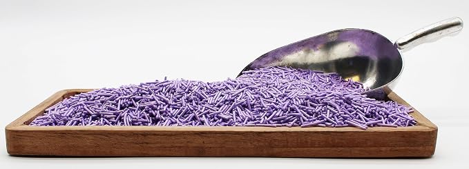 1 Pound Lavender Sprinkles BULK Jimmies - Edible Cake Cupcakes Dessert & Ice Cream Topping-Light Purple Candy
