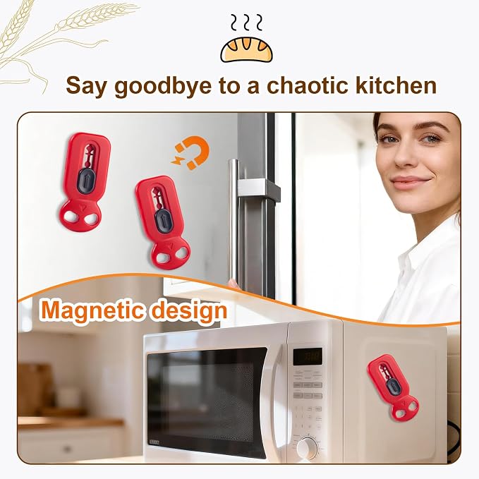 Magnetic Retractable Bread Lame, Dough Scoring Tool with 10 Replaceable Stainless Steel Blades, Safety Professional Bread Scoring Knife for Sourdough Artisan Baguette Ciabatta Homemade Bread Baking