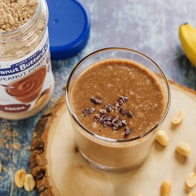 Peanut Butter & Co. Cocoa Peanut Butter Powder, Chocolate Peanut Protein Powder, Low Fat Peanut Butter Powder, Non-GMO, Gluten Free, Vegan, 6.5 oz Jars (Pack of 2)