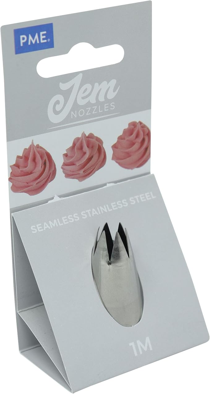JEM Small Open Star Savoy Nozzle Cake Decorating Tip #1M