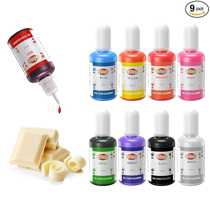 Oil Based Food Coloring, 15ml Large Capacity Food Coloring for Icing, Dye Color for Chocolate Candy Cake, Edible Oil Food Grade Dye for Baking, Fondant & Forsting