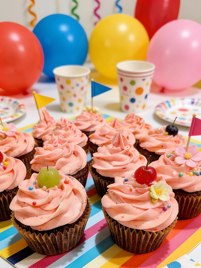 300 Pcs Natural Color Cupcake Liners, Cake Baking Cups - Birthday Cupcake Wrappers, Standard Muffin Cupcake Wrappers Holders (Base Dia 1.97in, Height 1.18in, Top Dia 2.76in) (Natural)