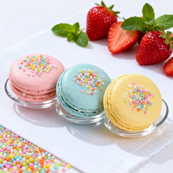 Twisweet Pastel Nonpareils 4.6oz, Edible Mini Pearl Sprinkles for Cake Decorating, Rainbow Sugar Sprinkles Mix, Cupcake Toppers for Birthday, Baby Shower, Cookies, Ice Cream & Party Desserts